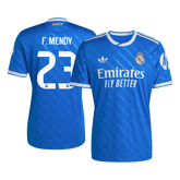 F. MENDY #23 Real Madrid Third Away Soccer Jersey 2025/26 Blue